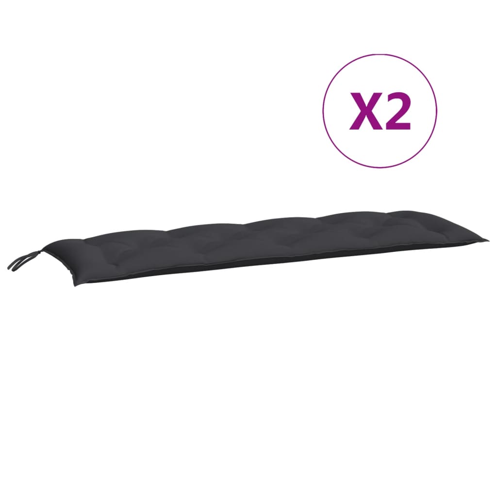 8720845711207_g_en_hd_3 vidaXL Garden Bench Cushions 2pcs Black 150x50x7cm Oxford Fabric - Image 5