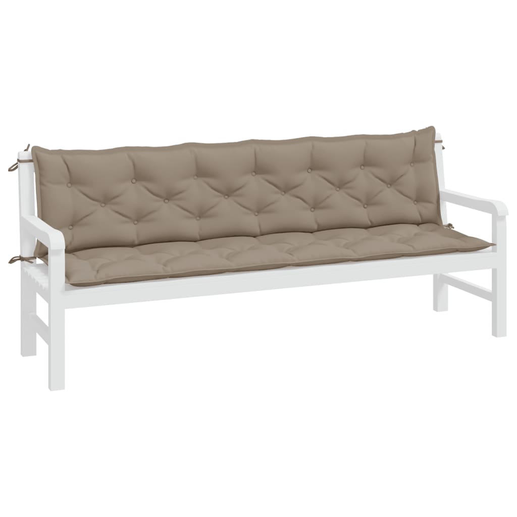 8720845711597_g_en_hd_1 vidaXL Garden Bench Cushions 2 pcs Taupe 200x50x7 cm Oxford Fabric - Image 3