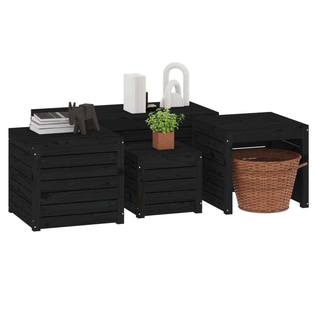 8720845716356_g_en_hd_2 vidaXL 4 Piece Garden Box Set Black Solid Wood Pine - Image 4