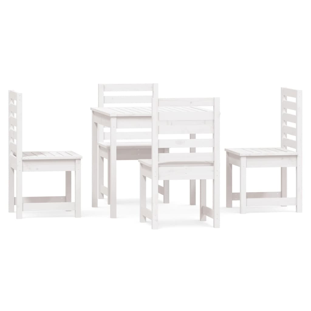 8720845716431_a_en_hd_1 vidaXL 5 Piece Garden Dining Set White Solid Wood Pine - Image 2