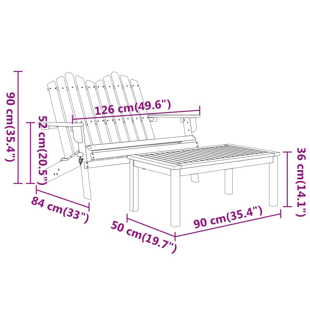 8720845717537_g_en_hd_7 vidaXL 2 Piece Adirondack Garden Lounge Set Solid Wood Acacia - Image 9