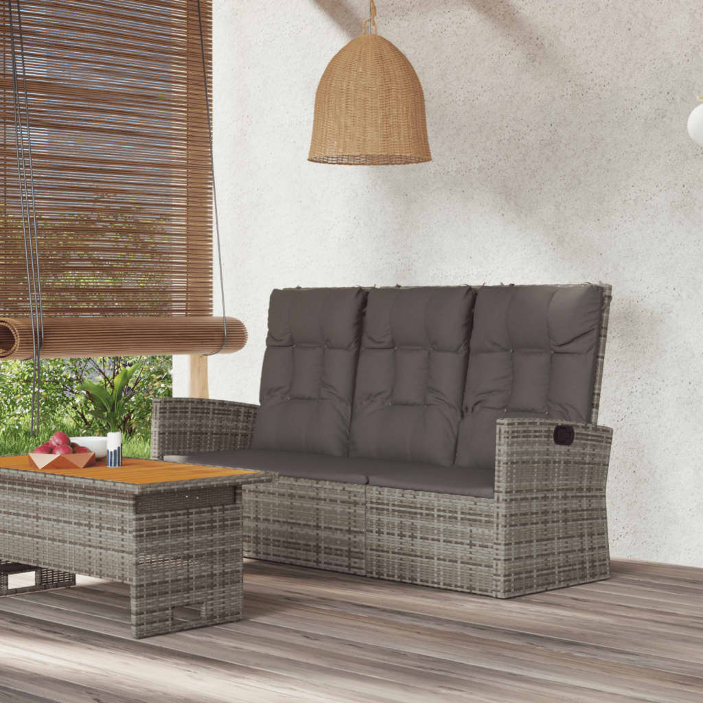 8720845717698_m_en_hd_1 vidaXL Reclining Garden Bench with Cushions Grey 173 cm Poly rattan - Image 1
