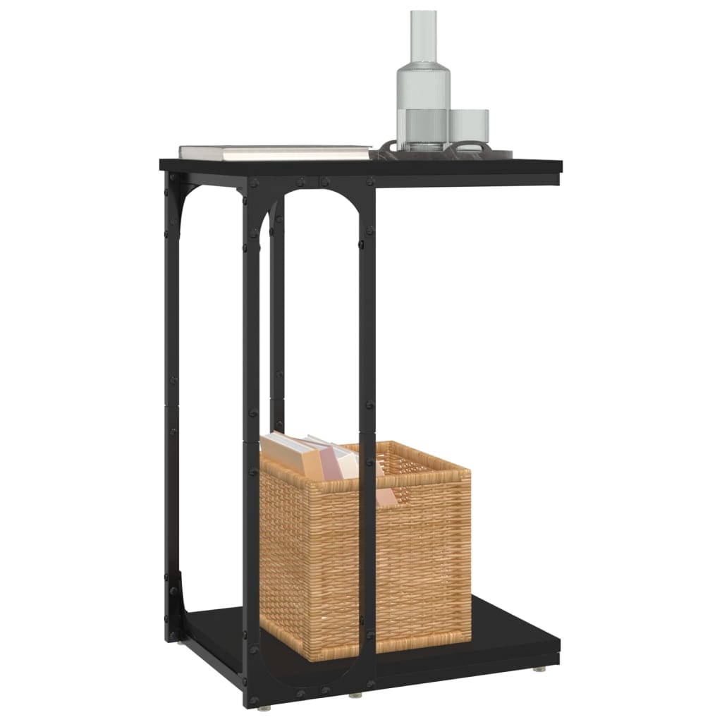 8720845718473_g_en_hd_2 vidaXL Side Table Black 40x30x60 cm Engineered Wood - Image 5
