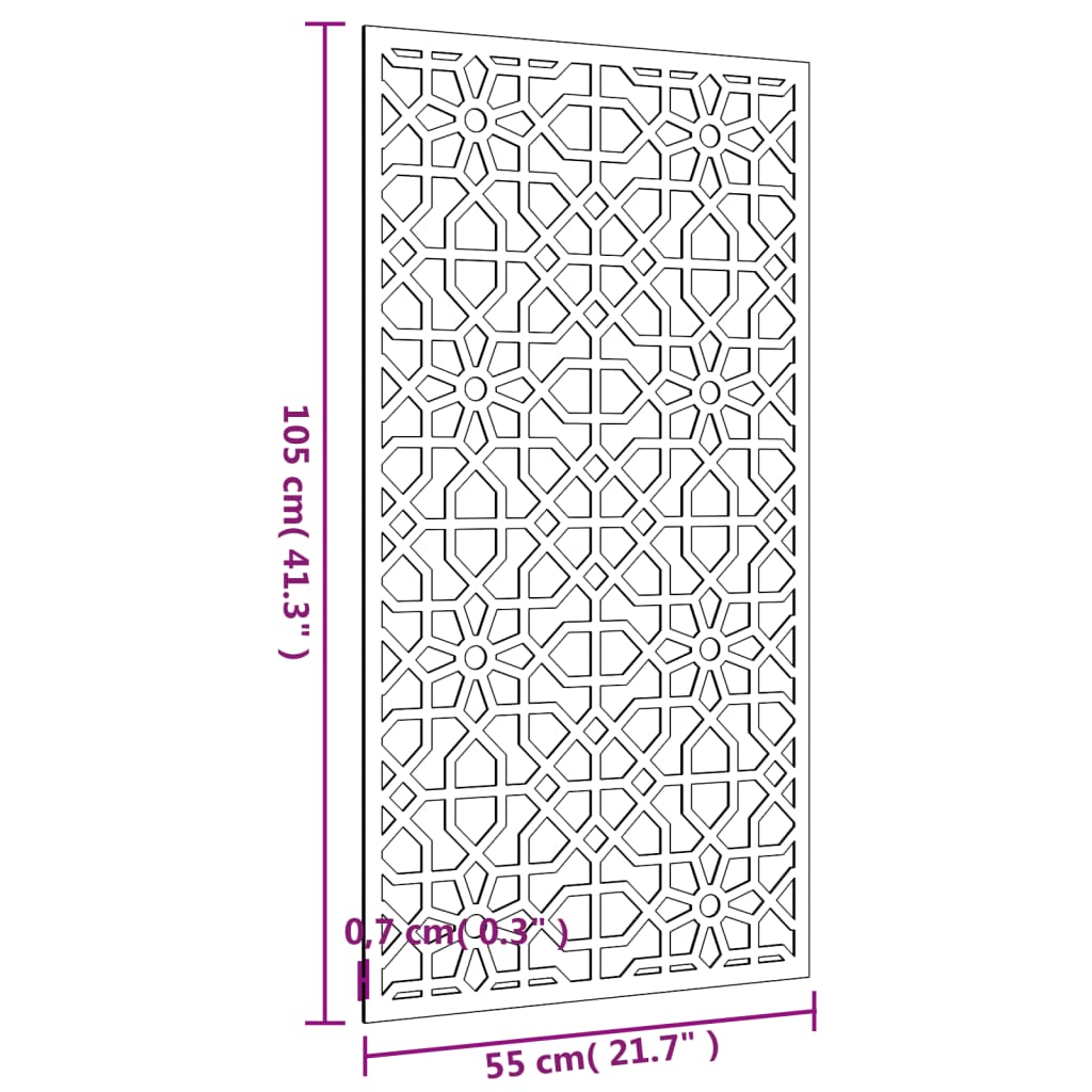 8720845719074_g_en_hd_6 vidaXL Garden Wall Decoration 105x55 cm Corten Steel Moorish Design - Image 8