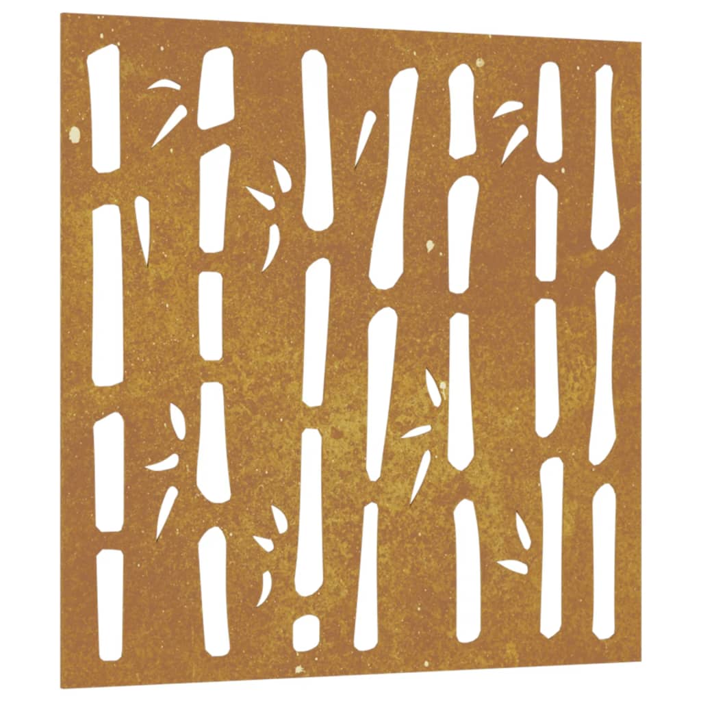 8720845719128_a_en_hd_1 vidaXL Garden Wall Decoration 55x55 cm Corten Steel Bamboo Design - Image 2
