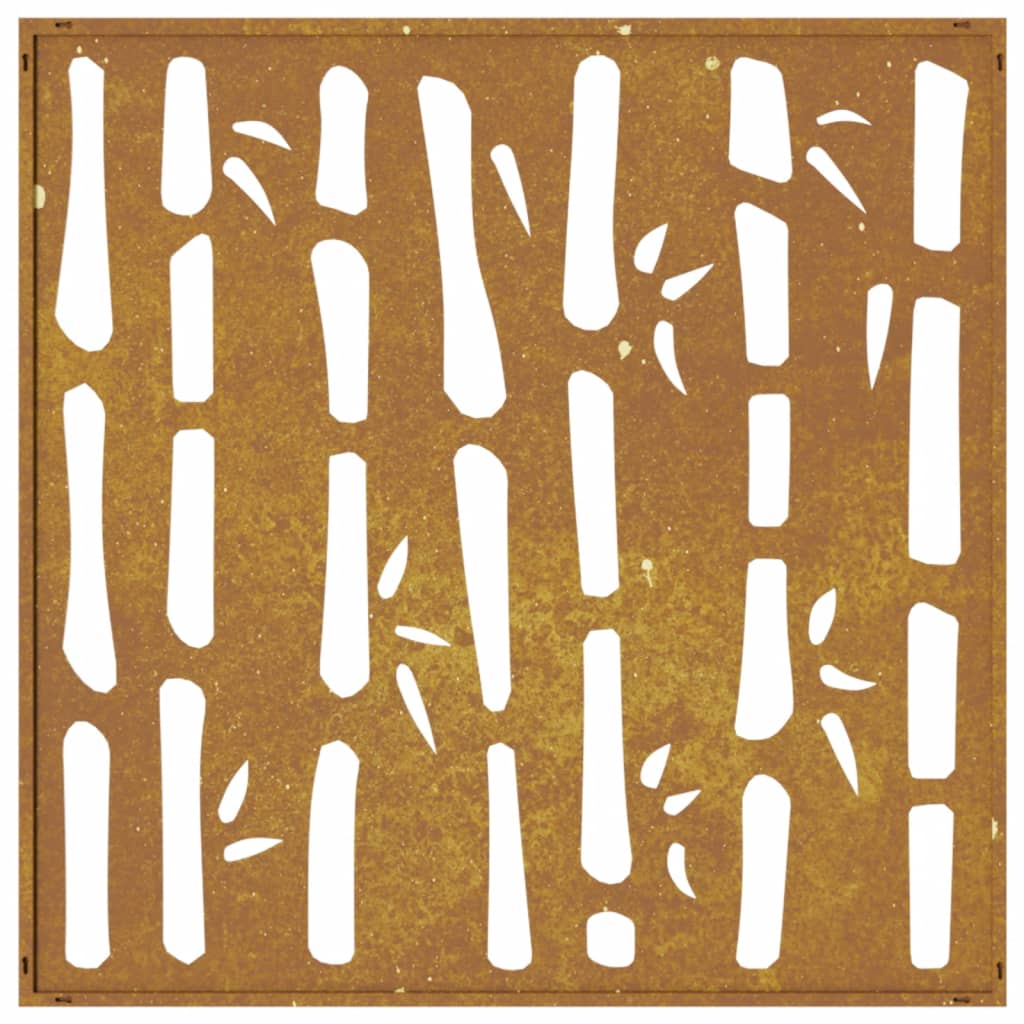 8720845719128_g_en_hd_3 vidaXL Garden Wall Decoration 55x55 cm Corten Steel Bamboo Design - Image 5