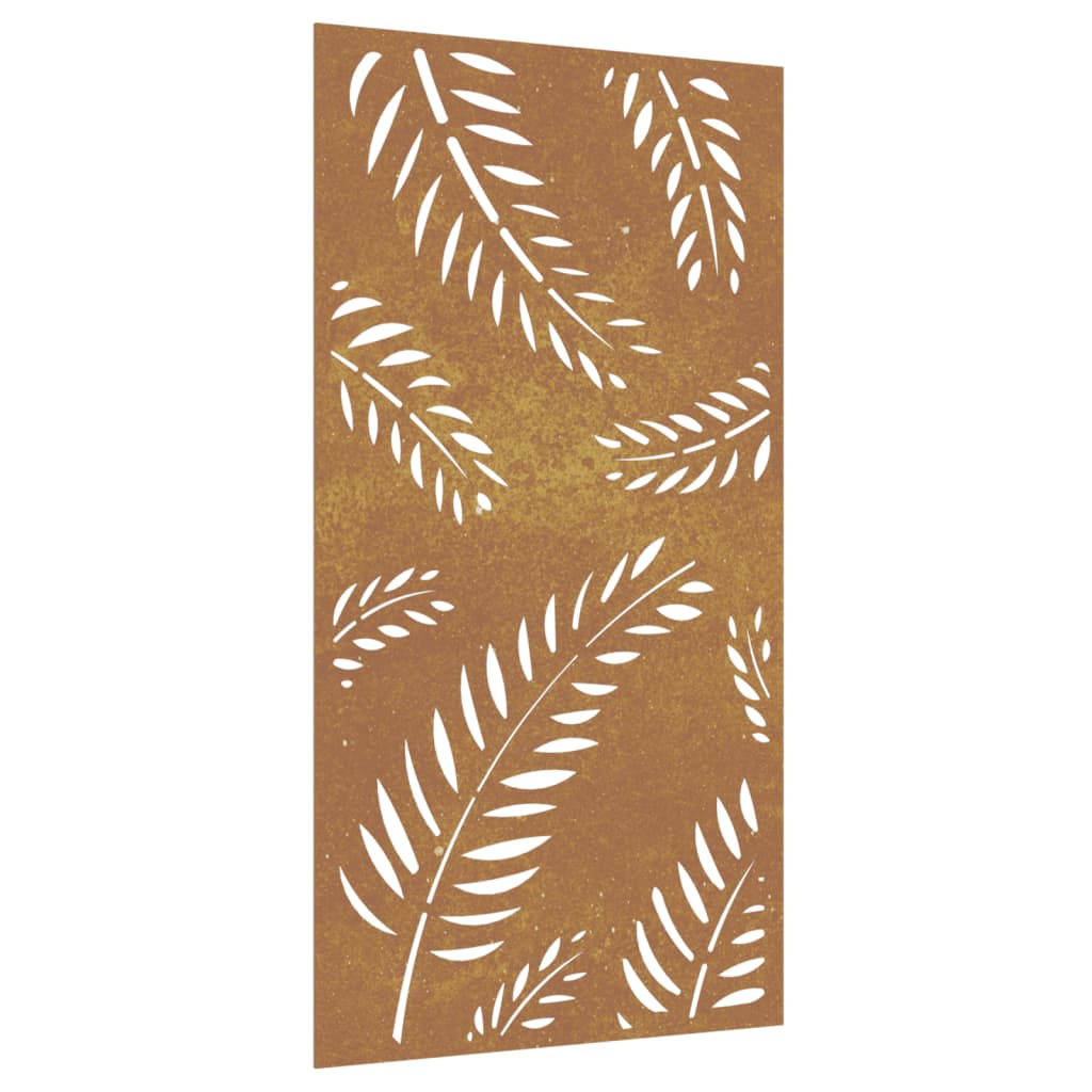8720845719234_a_en_hd_1 vidaXL Garden Wall Decoration 105x55 cm Corten Steel Leaf Design - Image 2