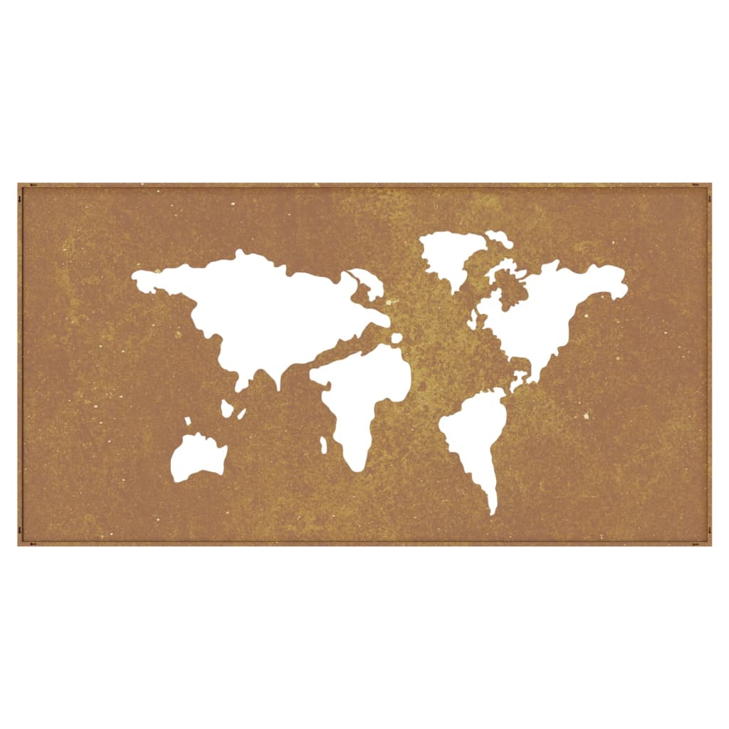 8720845719289_g_en_hd_3 vidaXL Garden Wall Decoration 105x55 cm Corten Steel World Map Design - Image 5