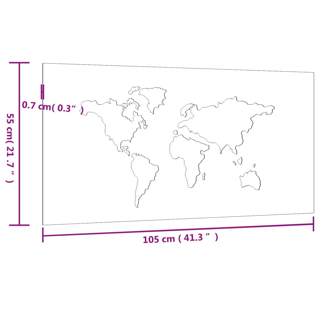 8720845719289_g_en_hd_6 vidaXL Garden Wall Decoration 105x55 cm Corten Steel World Map Design - Image 8