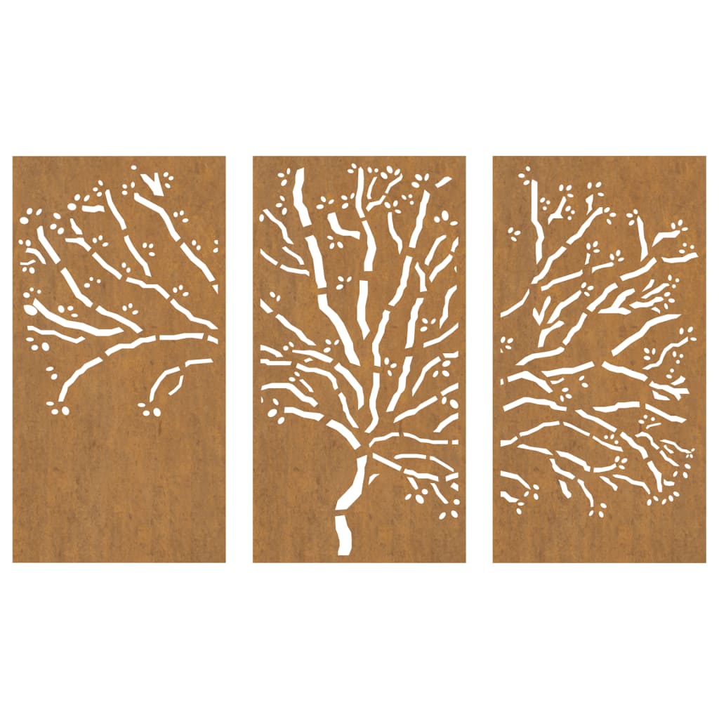 8720845719418_g_en_hd_2 vidaXL Garden Wall Decorations 3 pcs 105x55 cm Corten Steel Tree Design - Image 4
