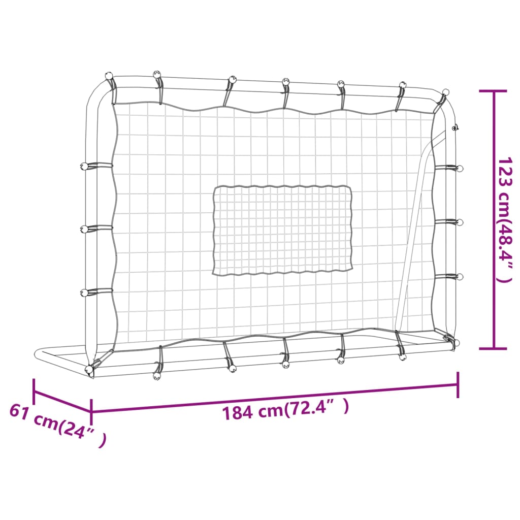 8720845719890_g_en_hd_5 vidaXL Football Net Rebounder White&Black 184x61x123 cm Steel and PE - Image 7