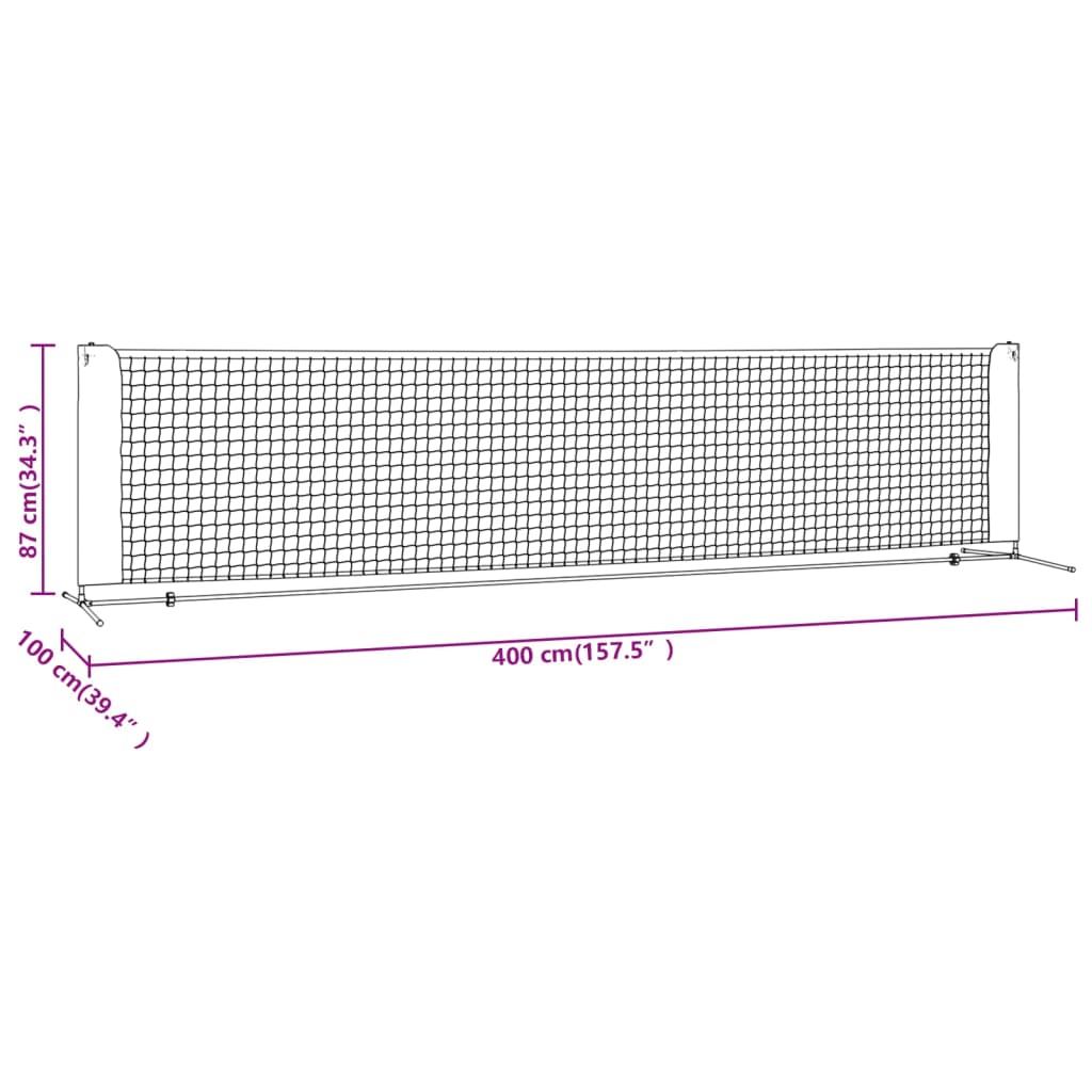 8720845720094_g_en_hd_7 vidaXL Tennis Net Black and Red 400x100x87 cm Polyester - Image 9