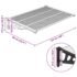 vidaXL Door Canopy Black and Transparent 122x90 cm Polycarbonate - Image 6