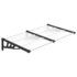 vidaXL Door Canopy Black and Transparent 152.5x90 cm Polycarbonate - Image 2