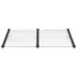 vidaXL Door Canopy Black and Transparent 152.5x90 cm Polycarbonate - Image 3