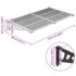 vidaXL Door Canopy Black and Transparent 152.5x90 cm Polycarbonate - Image 6