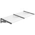 vidaXL Door Canopy Black and Transparent 199x90 cm Polycarbonate - Image 2