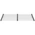 vidaXL Door Canopy Black and Transparent 199x90 cm Polycarbonate - Image 3