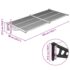 vidaXL Door Canopy Black and Transparent 199x90 cm Polycarbonate - Image 6