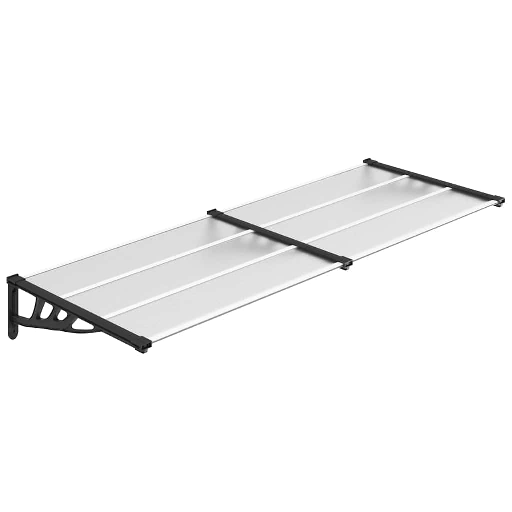 8720845720520_a_en_hd_1 vidaXL Door Canopy Black and Transparent 239x90 cm Polycarbonate - Image 2