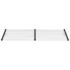 vidaXL Door Canopy Black and Transparent 239x90 cm Polycarbonate - Image 3