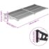 vidaXL Door Canopy Black and Transparent 239x90 cm Polycarbonate - Image 6