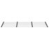 vidaXL Door Canopy Black and Transparent 297.5x90 cm Polycarbonate - Image 3
