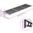 vidaXL Door Canopy Black and Transparent 297.5x90 cm Polycarbonate - Image 6