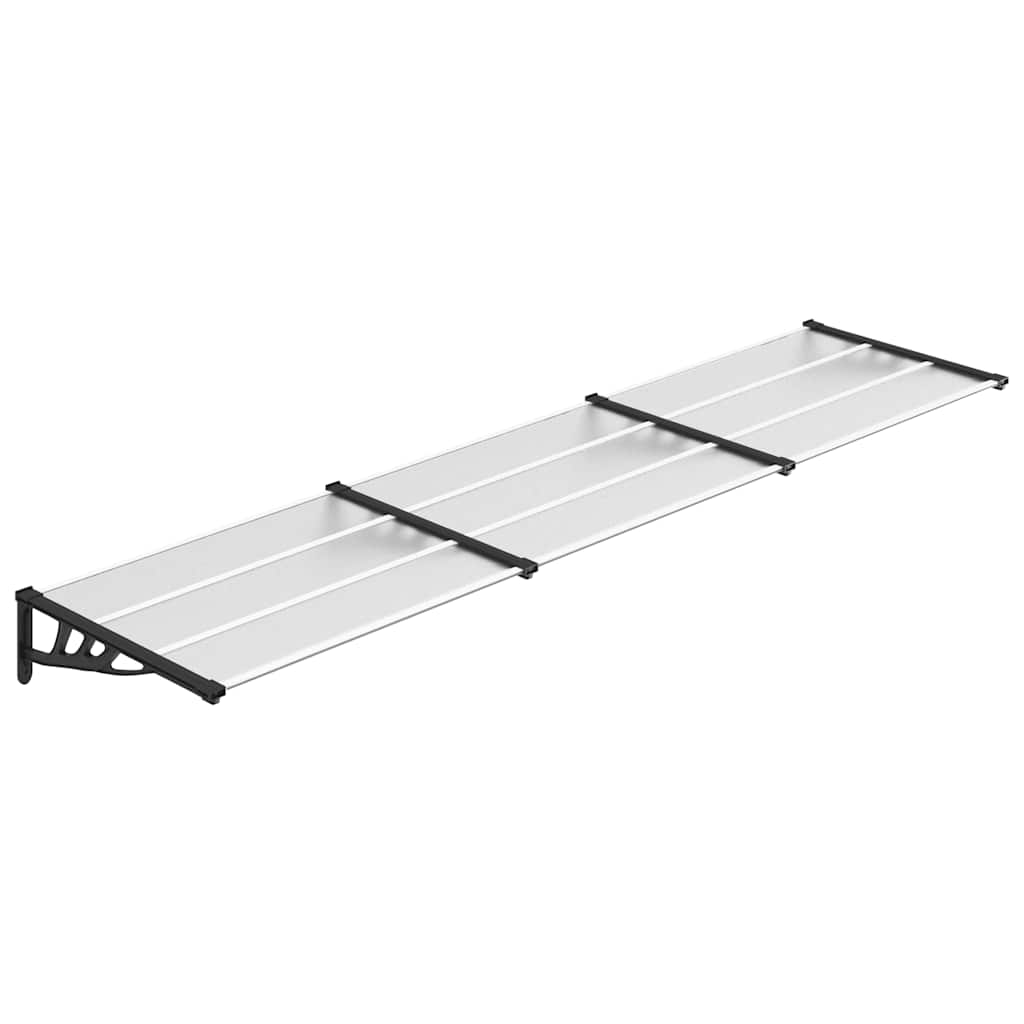 8720845720544_a_en_hd_1 vidaXL Door Canopy Black and Transparent 358.5x90 cm Polycarbonate - Image 2