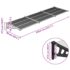 vidaXL Door Canopy Black and Transparent 358.5x90 cm Polycarbonate - Image 6