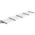 vidaXL Door Canopy Black and Transparent 396x90 cm Polycarbonate - Image 2