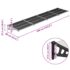 vidaXL Door Canopy Black and Transparent 396x90 cm Polycarbonate - Image 6
