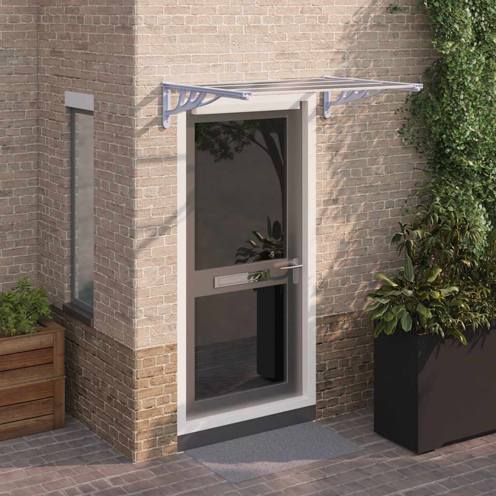 8720845720568_m_en_hd_1 vidaXL Door Canopy Grey and Transparent 122x90 cm Polycarbonate - Image 1