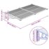 vidaXL Door Canopy Grey and Transparent 152.5x90 cm Polycarbonate - Image 6