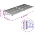 vidaXL Door Canopy Grey and Transparent 199x90 cm Polycarbonate - Image 6