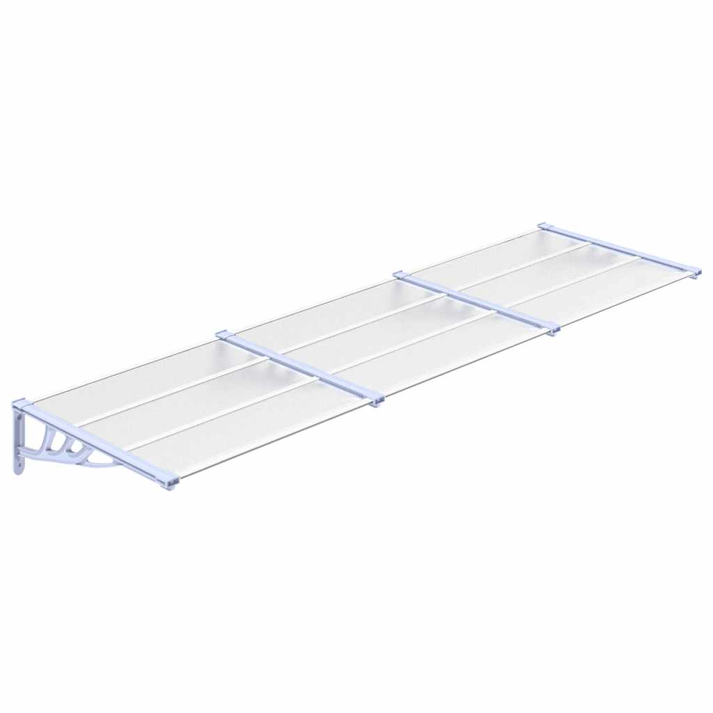 8720845720605_a_en_hd_1 vidaXL Door Canopy Grey and Transparent 297.5x90 cm Polycarbonate - Image 2
