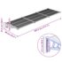 vidaXL Door Canopy Grey and Transparent 297.5x90 cm Polycarbonate - Image 6