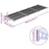 vidaXL Door Canopy Grey and Transparent 358.5x90 cm Polycarbonate - Image 6