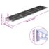 vidaXL Door Canopy Grey and Transparent 396x90 cm Polycarbonate - Image 6