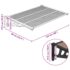 vidaXL Door Canopy Black 122x90 cm Polycarbonate - Image 6