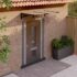 vidaXL Door Canopy Black 152.5x90 cm Polycarbonate