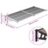 vidaXL Door Canopy Black 199x90 cm Polycarbonate - Image 6