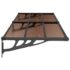 vidaXL Door Canopy Black 239x90 cm Polycarbonate - Image 4