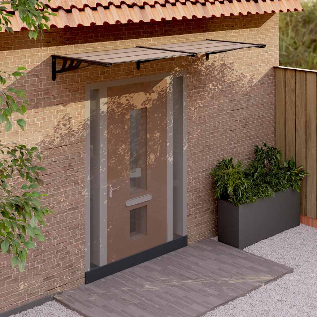 8720845720667_m_en_hd_1 vidaXL Door Canopy Black 239x90 cm Polycarbonate - Image 1