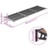 vidaXL Door Canopy Black 297.5x90 cm Polycarbonate - Image 6