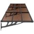 vidaXL Door Canopy Black 358.5x90 cm Polycarbonate - Image 4