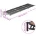 vidaXL Door Canopy Black 358.5x90 cm Polycarbonate - Image 6