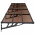 vidaXL Door Canopy Black 396x90 cm Polycarbonate - Image 4