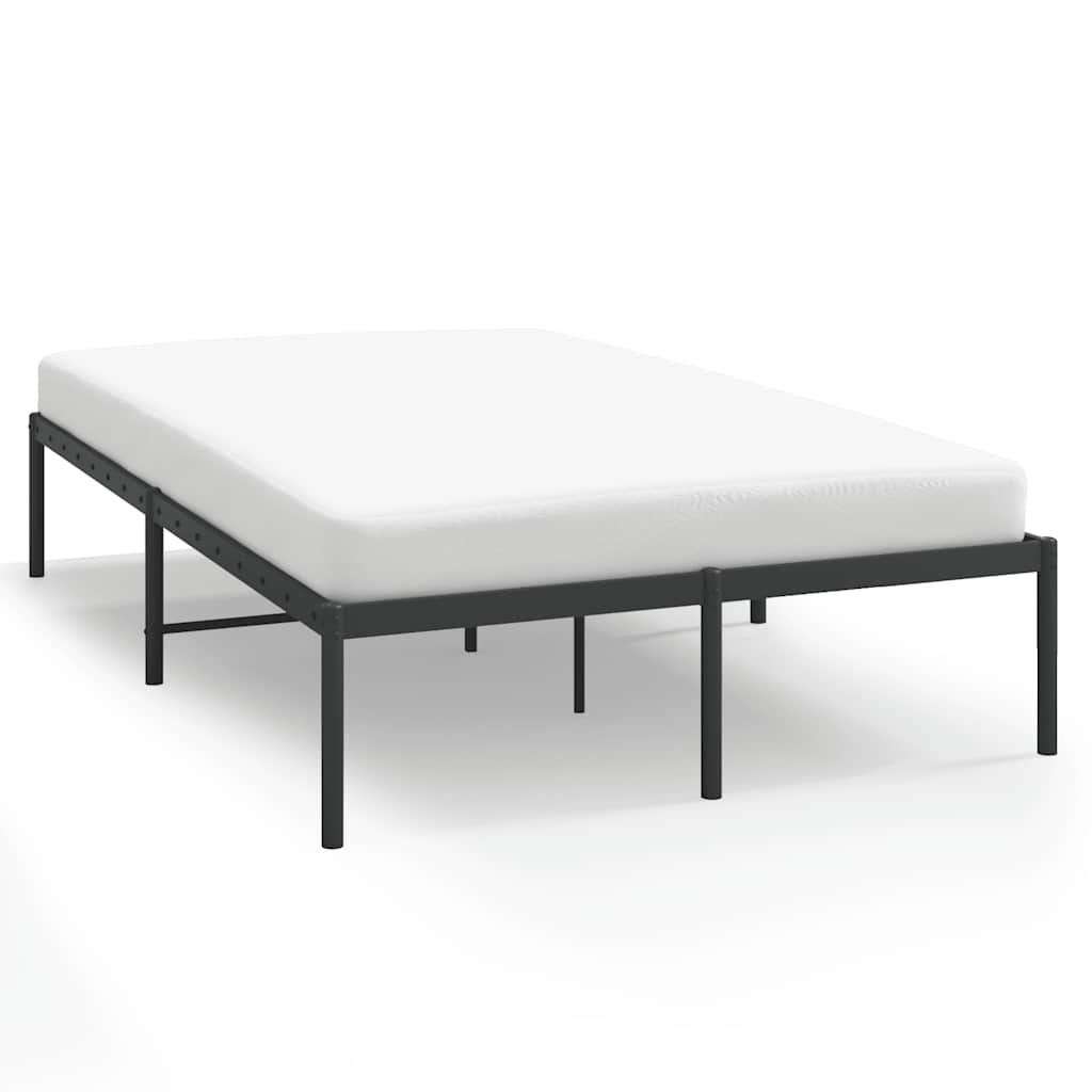 8720845720872_a_en_hd_1 vidaXL Metal Bed Frame without Mattress Black 135x190 cm - Image 2