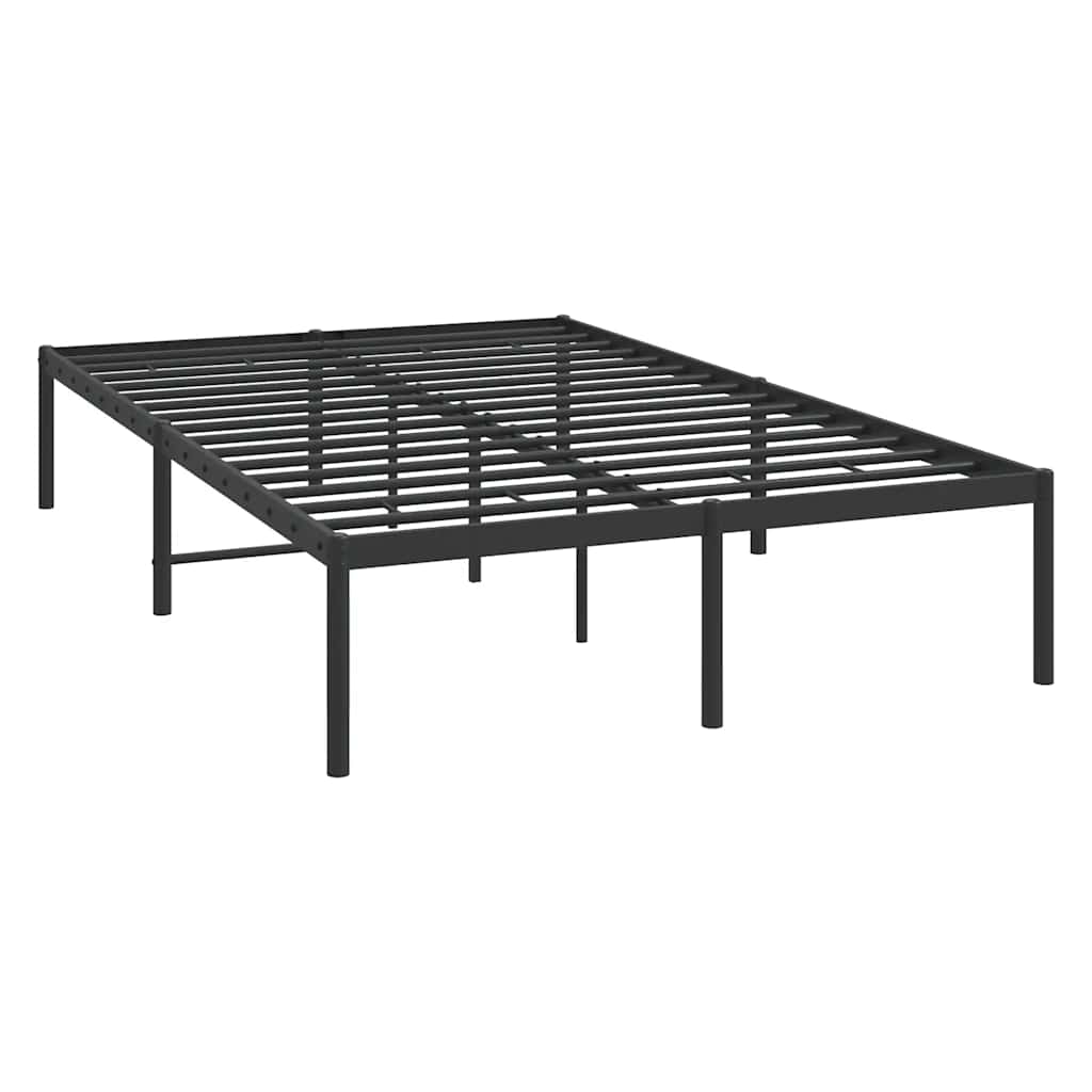 8720845720872_g_en_hd_1 vidaXL Metal Bed Frame without Mattress Black 135x190 cm - Image 3